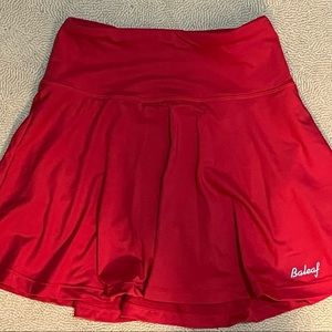 Red Tennis Skirt